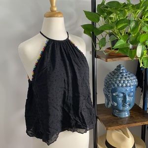 Honey Punch • NWOT High Neck Rainbow Beaded Tank